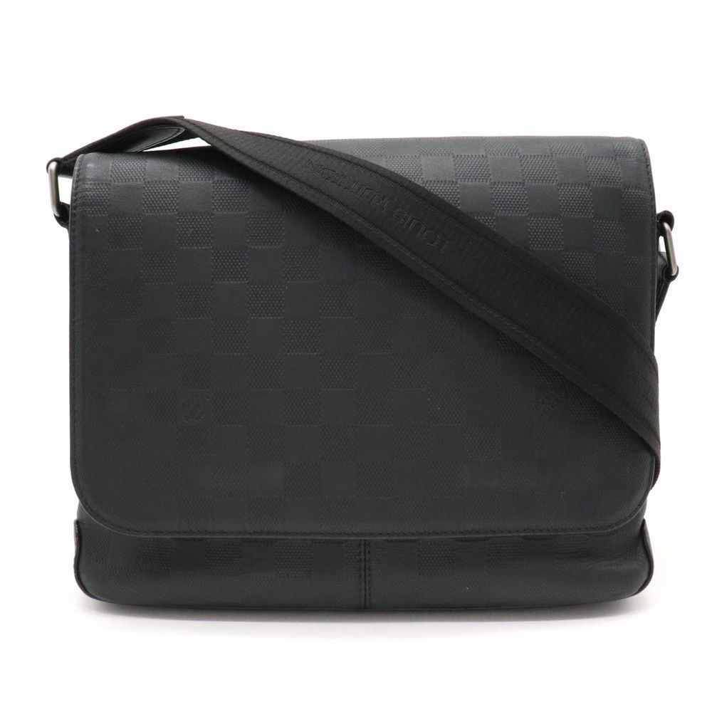 Louis Vuitton District PM Shoulder Bag Damier Infini Onyx Black